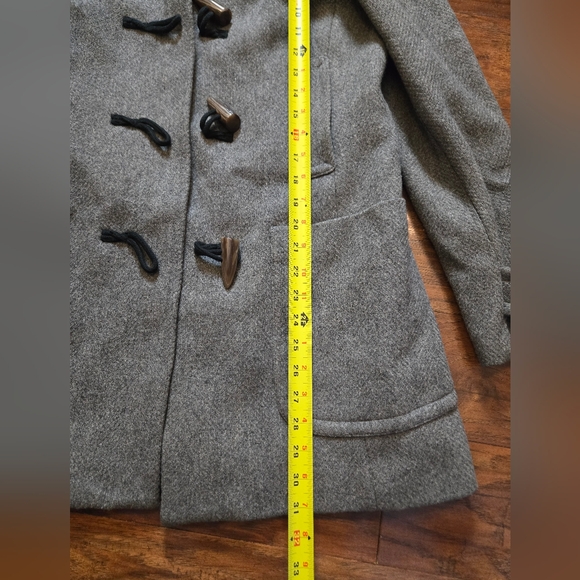 Banana Republic Gray Wool Blend Zip Up Collar Jacket Medium - Picture 8 of 12